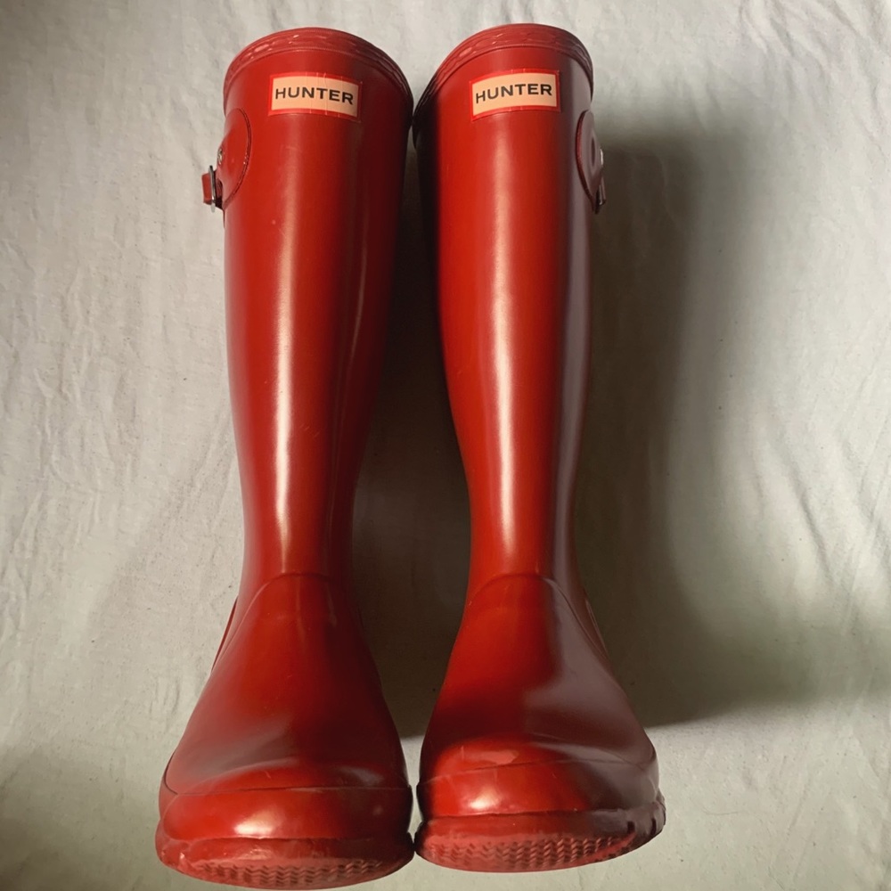 Hunter Boots Tall Red